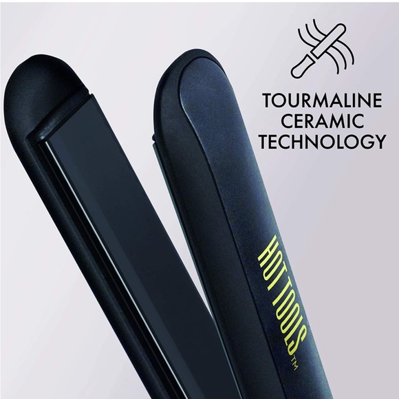 Hot Tools Pro Signature Ceramic + Tourmaline Flat Iron, 1 Inch - Picture 2 of 7